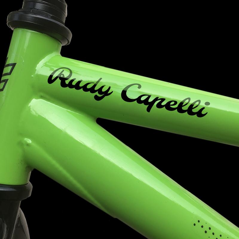 children's personalised bike stickers